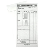 Cashier's Report Envelope MT235XL, 6 1/2" x 13" X LARGE SIZE, Sturdy 28lb White Paper, Gum Flap, 250/Box - Cashier Depot