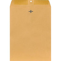 10" x 13" Clasp Catalog (Open End) Envelopes, Premium 28lb. Kraft, Gum Flap, 150/Box - Cashier Depot