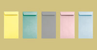 #7 Coin Envelopes, 3-1/2" X 6-1/2", Assorted Colors, 24lb. Paper, Peel & Seal Flap, 500/Box - Cashier Depot